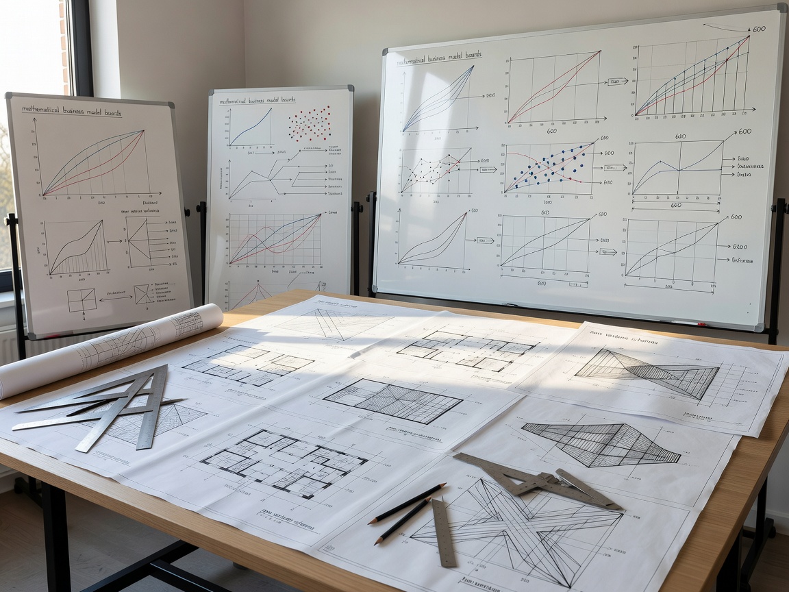 Architectural drafts of new venture schemas and mathematical business model boards